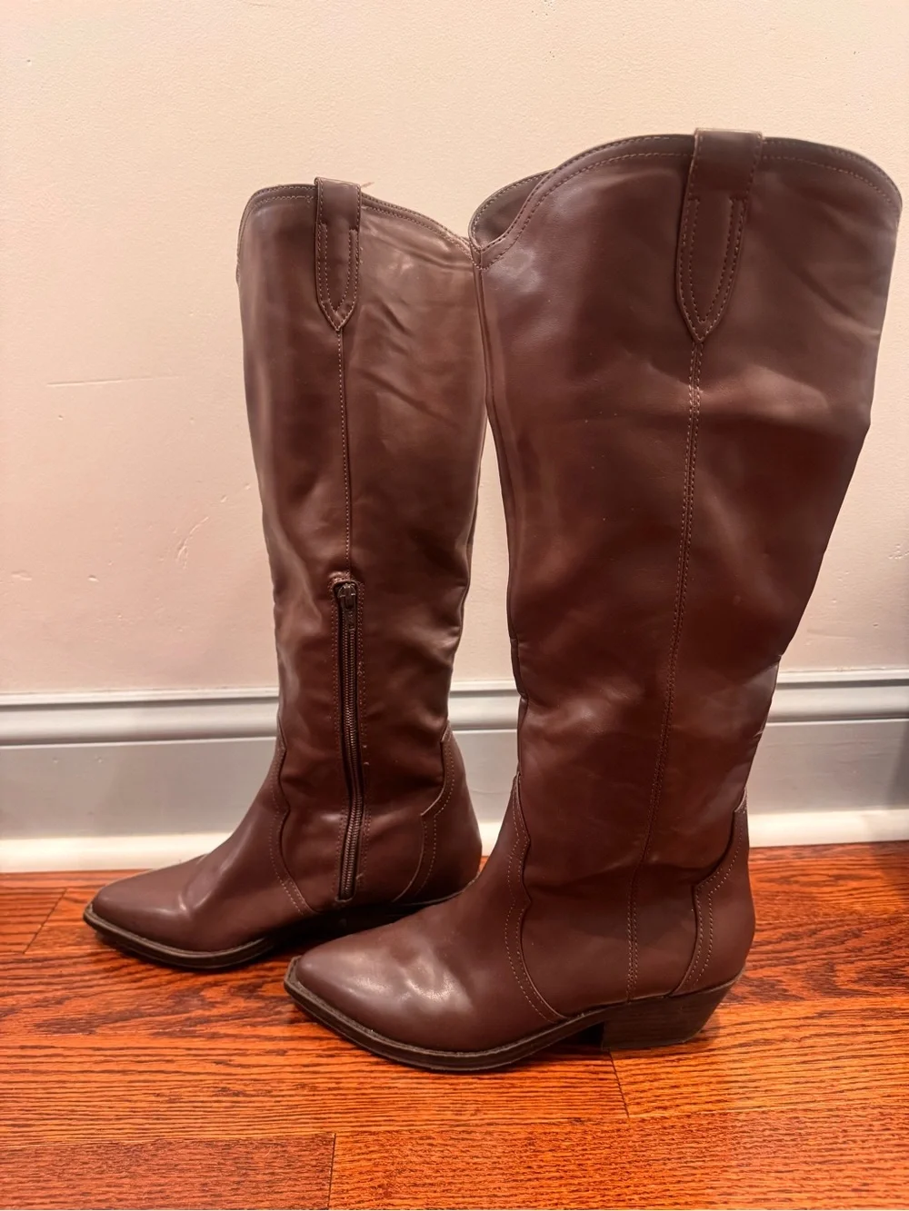 DV by Dolce Vita Brown Over-the-Knee Pointed-Toe Boots